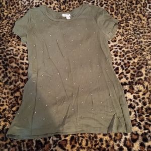 Army green shirt